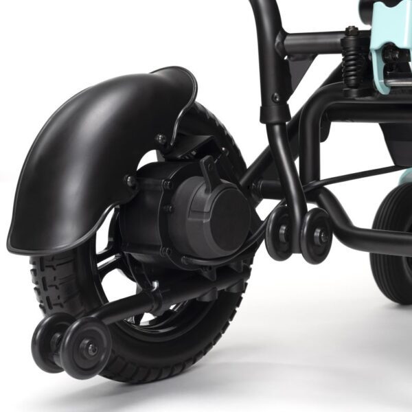 Plego C52 - Detail Rear levers Motor release Cadeira de rodas elétrica PLEGO