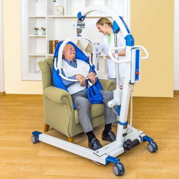CARLO-Alu-Comfort-EP-230-sling-lifter-2000x1435 Guindaste Móvel CARLO Eco EP 185kg, com estrutura motorizada