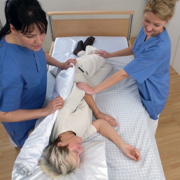 Handicare_SystemRoMedic_WendyLett4Way_environment Lençol de deslizamento WendyLett4Way (folha traseira)