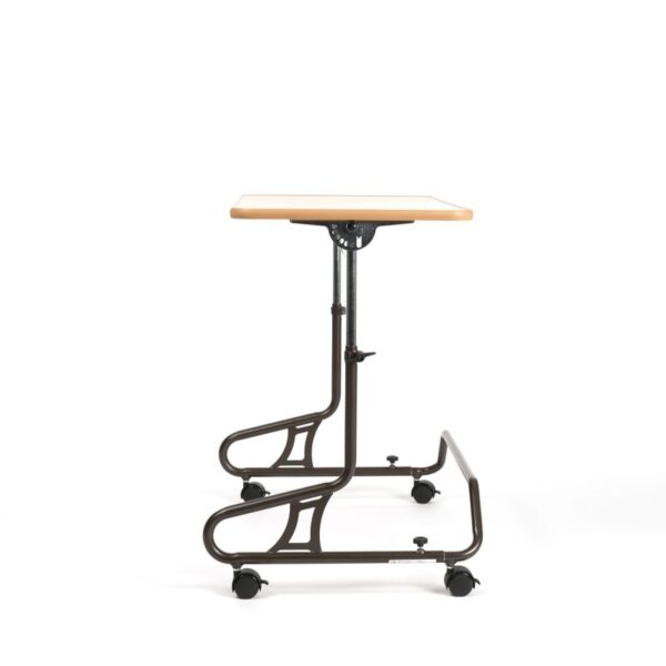 378 - table horizontal 378 Mesa lateral reclinável com rodas