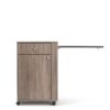 385 - 8002802 - Oxide - Side view - table out 385 Mesa de cabeceira com estante