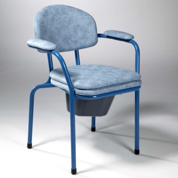 9062 C9 blue frame Cadeira sanitária fixa 9062 (5 unidades por embalagem)