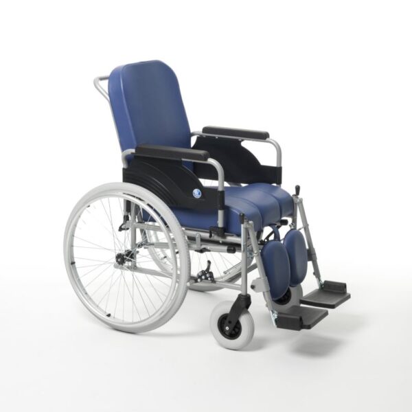 Cadeira fixa sanitária 9300 - rodas traseiras 600mm