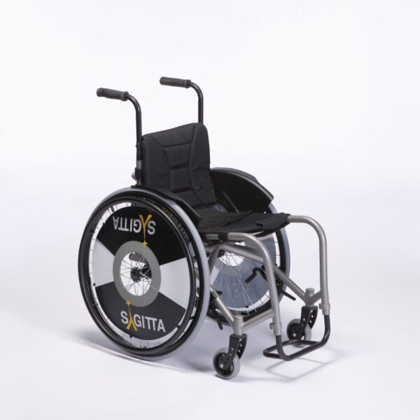 Sagitta - pushing handles - monoblock footrest - B85 spoke protector - clothing protectors B82 Cadeira de rodas Ativa SAGITTA chassis standard