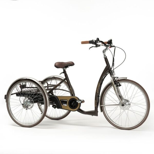 2219 - Vintage Brown e-Version - 3Q view 2219 E-Vintage triciclo elétrico 24"