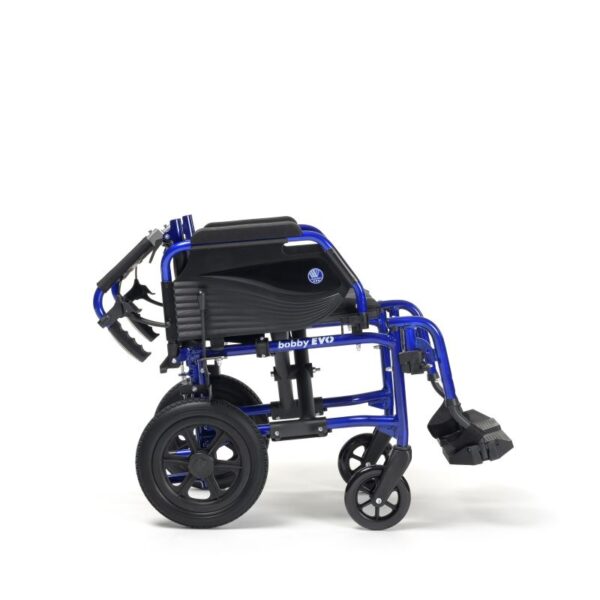 Bobby EVO B03 C80 B20 - Side view backrest folded BOBBY EVO + B03 apoio braços - Azul