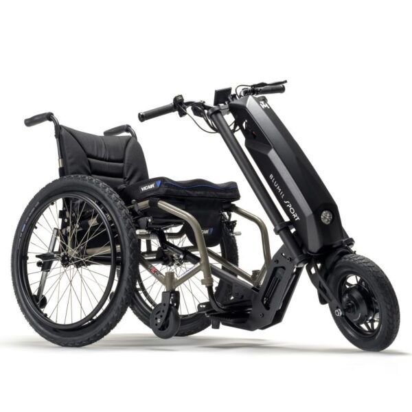 Blumil SPORT - Sagitta with Vicair - 3Q lower view wheel turned BLUMIL Sport - Propulsão elétrica